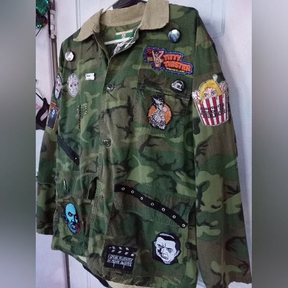 Ultimate Horror lovers custom OOAK Rage camo jacket! SOLD@hosted store - Picture 3 of 16
